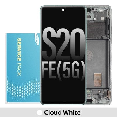 Samsung Galaxy S20 FE G780 / G781 OLED Screen Replacement Digitizer GH82-24220B/GH82-24214B/GH82-24219B/GH82-31328B (Gold)-Cloud White Samsung Galaxy S20 FE G780 / G781 OLED Screen Replacement Digitizer GH82-24220B/GH82-24214B/GH82-24219B/GH82-31328B (Gold)-Cloud White